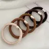 Anillos para el Cabello Lisos Versátiles Sin Costuras de Alta Elasticidad Duraderos para Mujer 2025 Nueva Tendencia Goma Elástica Cuerda para el Cabello de Cola de Caballo Alta para Mujer