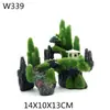 Paisagismo de Aquário Plantas Aquáticas Artificiais Decoração de Aquário Conjunto de Rochas Ornamentos de Rochas Artificiais para Paisagismo
