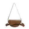Bolsa Sela Novo Estilo para Mulheres, Moda Coreana Pu Bolsa Transversal de Ombro, Design de Nicho, Bolsa Pequena Semicircular de Alta Qualidade Atacado