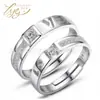 Anillo Abierto Casual de Circonita para Mujer al por Mayor Estilo K Amor de Moda y de Alta Gama Anillo de Pareja en Vivo Par de Anillos