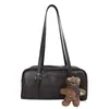 Bolso de mano de cuero encerado de alto valor estilo INS 2026 nuevo elegante versátil de un solo hombro gran capacidad para ir al trabajo axila