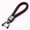 Llavero colgante de cuerda de cuero tejido a mano para llave de coche, anti-pérdida, hebilla de telurio de caballo, joyería, llavero colgante, fabricantes, venta al por mayor