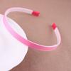 Venda Quente Cor de Doce Estilo Coreano Faixa de Cabelo Cor Pura Coberta de Tecido com Dentes Antiderrapante Colorida Faixa de Cabelo DIY Handmade Headwear