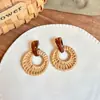 Pendientes Redondos de Flor de Plata Bohemia, Estilo Festivo, Pendientes Simples y Versátiles, Pendientes Dulces y de Moda de Nicho para Mujer