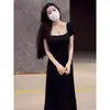 Vestido Blanco de Corte Ajustado Estilo Francés, Vestido Adelgazante para Mujer, Artículo Caliente de Verano, Nuevo Vestido Largo 2026, Vestido de Alta Gama