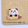 Panda de Dibujos Animados Lindo de Campus Hecho a Mano DIY Pegamento de Crema Resina Accesorios Pequeños Hebilla de Zapato con Agujero Material para Joyería Venta al por Mayor