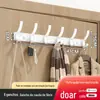 Cabide de Parede com Ganchos para Pendurar Atrás de Portas, Ganchos Adesivos para Entrada Sem Furos, Ganchos Adesivos para Casacos e Chapéus com Forte Capacidade de Carga