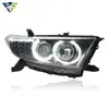 Adequado para Modificação do Conjunto do Farol do Highlander 2012-2014 com Lente de LED e Luzes de Circulação Diurna