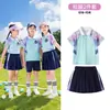Uniformes de Escuela Primaria, Uniformes de Jardín de Infancia, Uniformes de Clase, Trajes Gruesos de Cinco Piezas Resistentes al Viento y Cálidos para Otoño e Invierno