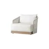 Muebles de exterior de ratán, patio de jardín de villa de teca, muebles de madera maciza impermeables, sofás de exterior para hotel y casa de huéspedes
