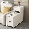 2026 nuevo modelo gabinete lateral de sofá con panel de roca de madera maciza, mesa auxiliar de partición de sala de estar de alta gama, mesa de centro pequeña de lujo ligero de alta gama