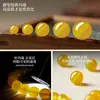 Cuentas sueltas de ágata amarillo de grado real, cuentas redondas, cuentas espaciadoras, cuentas para pulseras DIY, accesorios para pulseras de ágata, cuentas de ágata, cuentas sueltas