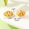 Venda Direta de Fábrica de Contas da Fortuna Banhadas a Ouro, Contas com Fio Vermelho do Mantra Seis Palavras de Lótus, Contas Espaçadoras, Acessórios para Pulseiras DIY Atacado