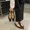 Zapatos planos retro estilo francés de punta cuadrada, cómodos y versátiles, zapatos de tacón grueso de color liso, simples y elegantes, calzado femenino adecuado para el uso diario