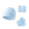 2024 Gorro Transfronterizo para Bebé Gorro para Recién Nacido Gorro Fetal Gorro para Niño y Niña Guantes Botitas Set Europeo y Americano