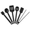 Utensilios de cocina de silicona herramientas de cocina traje de 6 piezas espátula de silicona pinza para alimentos espátula de cocina cuchara para sopa