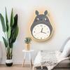2025 Nuevo Reloj de Pared de Celebridad de Internet Sala de Estar Hogar Moda Reloj Totoro Colgante de Pared Accesible Lujo Gama Alta Creativo Reloj Lámpara de Pared