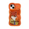 Lindo Nick es Adecuado para Funda de Teléfono Móvil Naranja Apple 17 Iphone15Promax Doble Soporte 16 Dibujos Animados 14 Huawei