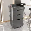 Gabinete de Herramientas para Salón de Belleza Mesa Espejo para Salón de Peluquería Gabinete con Cajones Gabinete de Almacenamiento de Madera para Cortar el Cabello Gabinete de Trabajo para Barbería
