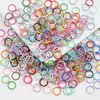 8/10/12mm Anéis de Salto Abertos de Ferro Pintados Coloridos Anéis Conectores Acessórios DIY Chaveiro Pulseira Materiais Nenhum
