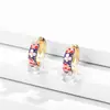 Pendientes de Aleación Europea y Americana Nuevos Estampados Hechos a Mano con Cuentas para Mujer Venta Caliente Transfronteriza Múltiples Elementos Exquisitos Pendientes Creativos que Combinan con Todo