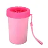 Taza Limpiadora de Patas para Mascotas, Lavador Portátil de Patas para Perros S/L con Cepillos Suaves de Silicona, Carcasa de PP Fácil de Desmontar y Limpiar, Elimina Barro, Suciedad y Hierba Después de los Paseos al Aire Libre para Perros y Gatos