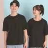 Camiseta de algodón puro, peso pesado, blanca, de manga corta, unisex, con logo, camiseta para hombre