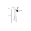 En stock gancho de acero inoxidable montado en la parte posterior gancho trasero para puerta de vidrio perchero desmontable gancho de metal para ropa de baño sin perforaciones