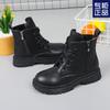 Botas infantis outono e inverno Botas Martin para meninas 2023 novas botas curtas quentes para meninas sola macia botas de estudante para crianças médias e grandes