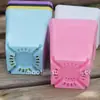 Pequeña combinación de maceta fresca y suculenta, mini escritorio, personalidad creativa, cuenca cuadrada pequeña de plástico para interiores