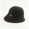 Nuevo sombrero de pescador de lana para otoño e invierno para mujer, versión coreana, versátil, adelgazante, cálido, moderno, sombrero estilo Chanel