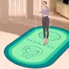 Cuerda de Saltar Fitness Alfombrilla Insonorizada Amortiguadora de Impactos Alfombrilla de Entrenamiento de Barro de Diatomeas Alfombrilla de Yoga Interior para el Hogar Antideslizante Silenciosa Alfombrilla Ovalada para el Suelo