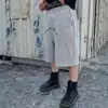 Short de Praia Esportivo Simples Curto Falso Duas Peças Cintura Dupla Estampado Estilo Americano Retrô High Street Solto
