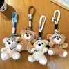 Sombrero de Oso Lindo de Moda Juguete de Peluche Muñeca Encanto para Bolso de Oso Llavero Juguete de Muñeca de Tela