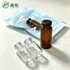 Frascos selados estéreis 3-30ml em estoque, frascos médicos sem lavagem, frascos transparentes marrons para pó liofilizado, ampolas