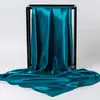 Bufanda Cuadrada Grande Bufanda Monocromática de Primavera y Otoño Bufanda de Satén Bufanda de Estilo Coreano para Mujer Combinable para Todo Bufanda Decorativa de Arte Profesional Bufanda de Estilo Coreano