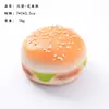 Adorno de Modelo de Hamburguesa Simulada, Pan Simulada de PU de Rebote Lento, Juguete Suave y Apretable, Juguete para Aliviar el Estrés de Comida Simulada