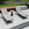 Cama de Lazer ao Ar Livre Impermeável Jardim Hotel Piscina Cadeira de Lounge Vila de Férias ao Ar Livre Cama e Café da Manhã Cadeira de Praia ao Ar Livre