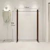 Perchero de pie de acero inoxidable plateado cepillado, Perchero de pared, Perchero para tienda de ropa de hombre y mujer, Colgador para tienda de ropa