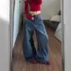 Pantalones Rectos de Mezclilla para Mujer, Estilo Coreano, Corte Delgado, Cómodos, Sueltos, Versátiles, con Efecto de Caída, Favorecedores para Figuras de Pera, Ocultan Imperfecciones