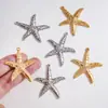 Estilo Europeo y Americano de Verano Colgante de Estrella de Mar Accesorios de Joyería de Aleación DIY Colgante Decorativo para Collar Llavero