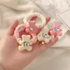 Anel de Cabelo Ursinho Coração de Menina Alta Textura Corda de Cabelo Amor Bola Grossa Cabeça Laço de Cabelo Adorno de Cabeça Acessórios de Cabelo