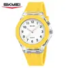 Reloj de Cuarzo Time Beauty Caja Transparente Moda para Mujer Reloj de Cuarzo Impermeable Reloj para Mujer Simple Reloj para Estudiante Hombre