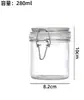 Pote de Vidro com Tampa de Encaixe Selado Pote de Armazenamento de Grau Alimentício Pote de Armazenamento Transparente à Prova de Umidade Pote para Chá Garrafa de Mel Pote para Conservas