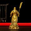 Nuevo Modelo Estatua de Cobre de Guan Gong con Cuchillo Vertical, Dios de la Riqueza Guan Er, para Hogar, Sala de Estar, Oficina, Cuenco del Tesoro, Estatua de Deidad Guan Yu