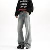 Cleanfit Jeans Estilo High Street para Hombre Estilo Americano Retro Lavado Degradado Alto Micro Machete Pantalones Slim Look