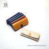 25 Nuevas Bolsas para Gafas de Piel Genuina Color de Contraste Hebilla Magnética Apertura y Cierre Primera Capa Piel de Vaca Cuero Curtido Vegetal Estuche para Gafas Ultra Delgado Fabricante Stock Listo