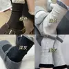 Meias empilhadas com estampa de coração e blocos de cores de 4 cores, estilo doce, novas, meias empilhadas da moda com cores contrastantes, estilo japonês doce, bolha