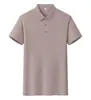 Camisa tipo polo de nailon de color liso, ropa de trabajo hecha a medida para hombres, camiseta de manga corta fina de verano, empresa de ropa de fábrica con logo impreso