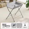 Mesa de Cuidados com o Bebê, Mesa de Troca de Fraldas para Bebê, Cama de Banho e Troca de Fraldas para Recém-Nascido, Massageador e Toque Móvel Tudo-em-Um